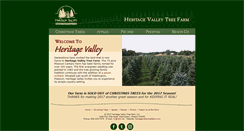 Desktop Screenshot of heritagevalleytreefarm.com