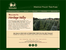 Tablet Screenshot of heritagevalleytreefarm.com